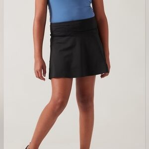 Athleta Girls Ace Skort Tennis Black Skirt Size Large 10/12